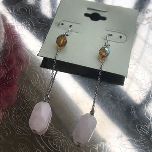 Genuine stone Dangle Earrings